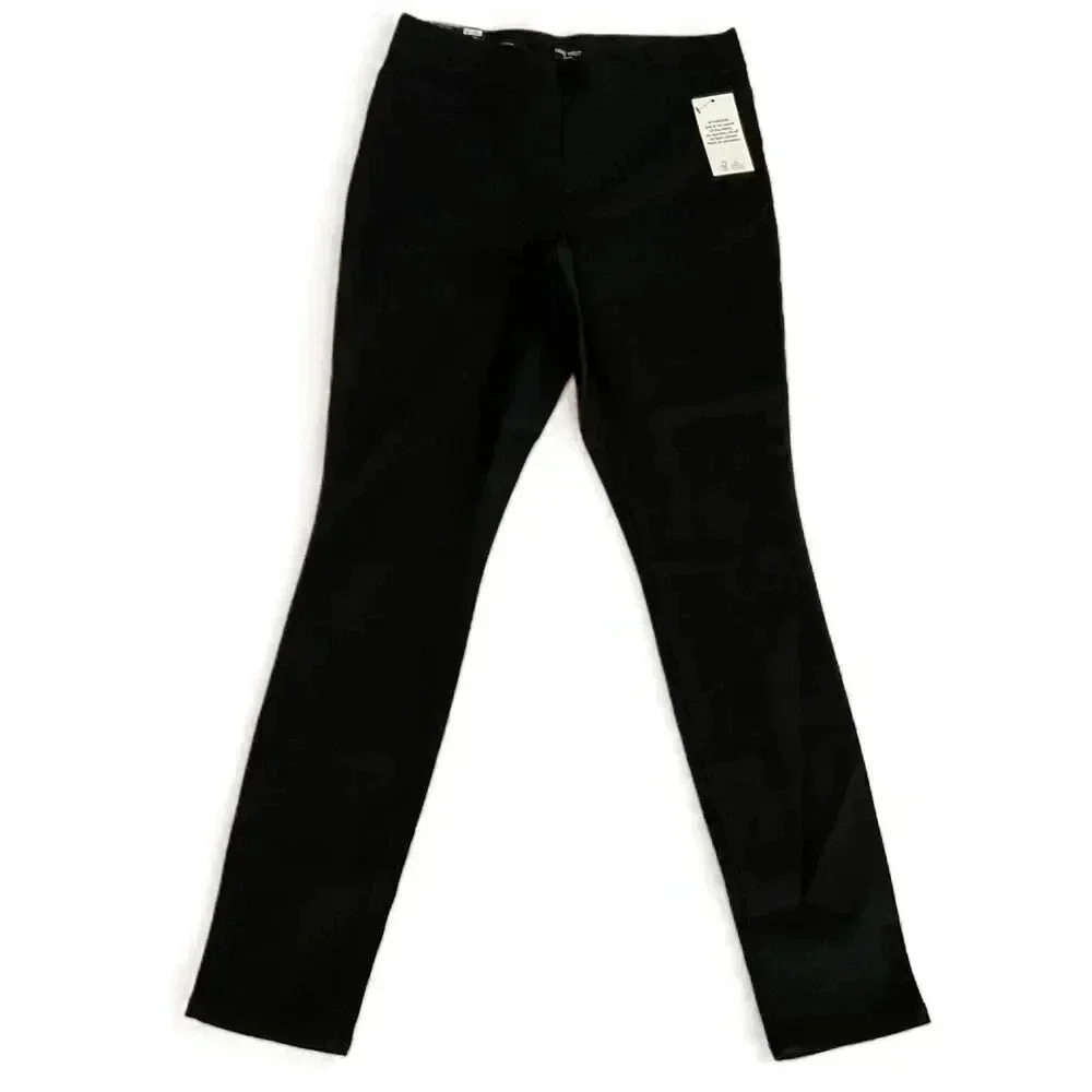 NWT Nine West Jeans Black Heidi Pull On Skinny Slim Fit Pants Womens Size 6